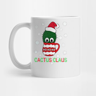 Cactus Claus - Cactus With A Santa Hat In A Christmas Mug Mug